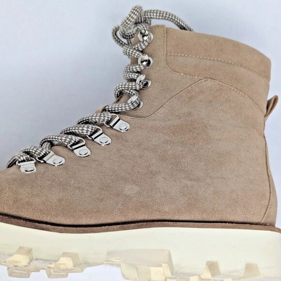 Mi.iM Arlene Boots Womens Khaki Size 9 Lace Up Design Trendy Casual Booties - Picture 6 of 8